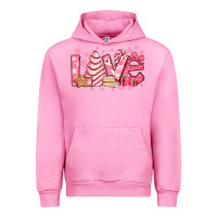Fuchsia Pink love pink christmas tree cake Urban Hoodie - Jasminsmagicworld