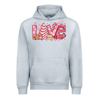 Heather Grey love pink christmas tree cake Urban Hoodie - Jasminsmagicworld