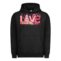 Pigment Black love pink christmas tree cake Urban Hoodie - Jasminsmagicworld