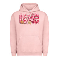 Pigment Salmon love pink christmas tree cake Urban Hoodie - Jasminsmagicworld