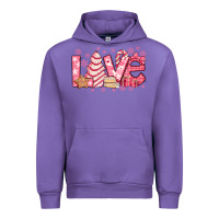 Tulip love pink christmas tree cake Urban Hoodie - Jasminsmagicworld