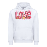 White love pink christmas tree cake Urban Hoodie - Jasminsmagicworld
