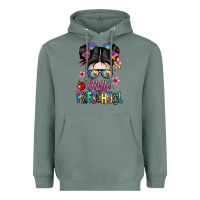 Sage hello preschool kid Heavyweight Hoodie - texasbilliewilder
