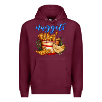 Burgundy nuggets Premium Hoodie - AdoDesignShop