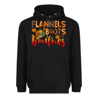 Black flannels boots and bonfires Heavyweight Hoodie - Zillion Design Studio
