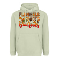 Matcha flannels boots and bonfires Heavyweight Hoodie - Zillion Design Studio