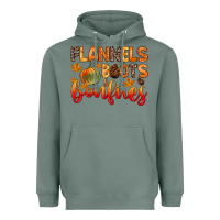Sage flannels boots and bonfires Heavyweight Hoodie - Zillion Design Studio