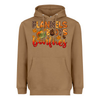 Toasted Coconut flannels boots and bonfires Heavyweight Hoodie - Zillion Design Studio