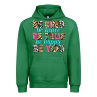 Emerald be kind be true be you Urban Hoodie - NancyCooperArtShop