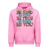 Fuchsia Pink be kind be true be you Urban Hoodie - NancyCooperArtShop