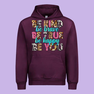 Be Kind Be True Be You Urban Hoodie Designed By Nancycooperartshop