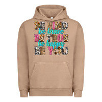 Pigment Burro be kind be true be you Urban Hoodie - NancyCooperArtShop