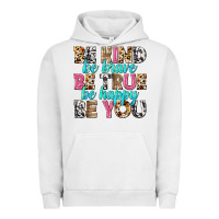 Pigment Lunar Rock be kind be true be you Urban Hoodie - NancyCooperArtShop