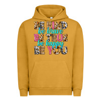 Pigment Peanut Butter be kind be true be you Urban Hoodie - NancyCooperArtShop