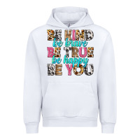 White be kind be true be you Urban Hoodie - NancyCooperArtShop