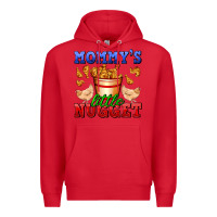 Red mommy's little nugget Premium Hoodie - AdoDesignShop