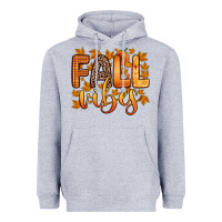 Heather Grey fall vibes Heavyweight Hoodie - Zillion Design Studio