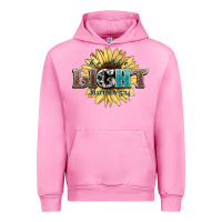 Fuchsia Pink be the light matthew Urban Hoodie - NancyCooperArtShop