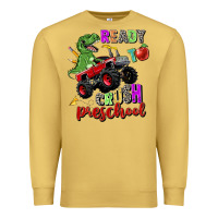 Antique Gold ready to crush preschool Premium Sweatshirt - Zillion Design Studio