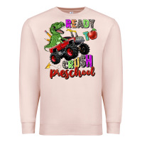 Pale Pink ready to crush preschool Premium Sweatshirt - Zillion Design Studio