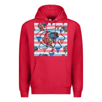 Cardinal american flag bass Premium Hoodie - BundleAndBundleShop