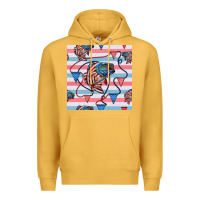 Mustard american flag bass Premium Hoodie - BundleAndBundleShop