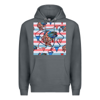 Rock american flag bass Premium Hoodie - BundleAndBundleShop