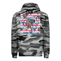 Slate Camo american flag bass Premium Hoodie - BundleAndBundleShop