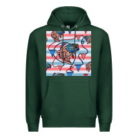 Sports Green american flag bass Premium Hoodie - BundleAndBundleShop