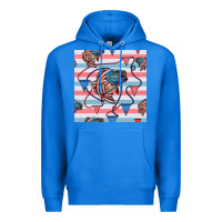 True Royal american flag bass Premium Hoodie - BundleAndBundleShop