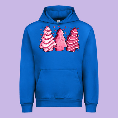 Pink Christmas Cakes Urban Hoodie Designed By Jasminsmagicworld