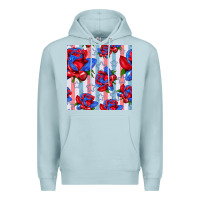 Blue Mist patriotic roses Premium Hoodie - BundleAndBundleShop