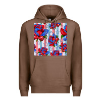 Chestnut patriotic roses Premium Hoodie - BundleAndBundleShop