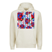 Oatmeal Heather patriotic roses Premium Hoodie - BundleAndBundleShop