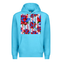 Ocean Blue patriotic roses Premium Hoodie - BundleAndBundleShop
