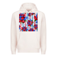 Pale Pink patriotic roses Premium Hoodie - BundleAndBundleShop