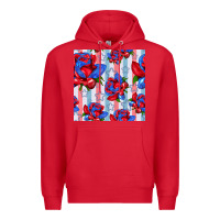 Red patriotic roses Premium Hoodie - BundleAndBundleShop