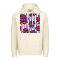 Sandshell patriotic roses Premium Hoodie - BundleAndBundleShop