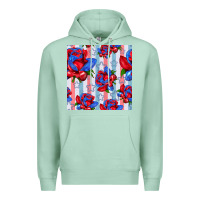 Seafoam patriotic roses Premium Hoodie - BundleAndBundleShop