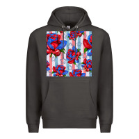 Smoke patriotic roses Premium Hoodie - BundleAndBundleShop