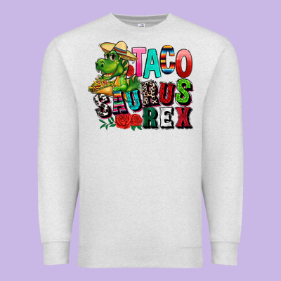 Taco Saurus Rex Premium Sweatshirt Designed By Cts Tumbler Store