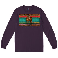 Plum western horse serape tooled leather leopard  sippy cup Long Sleeve Tee - BarkalooDesign