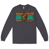 Smoke western horse serape tooled leather leopard  sippy cup Long Sleeve Tee - BarkalooDesign