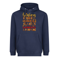 Navy bonfires flannels s'mores campfires and pumpkins Heavyweight Hoodie - Zillion Design Studio
