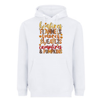 White bonfires flannels s'mores campfires and pumpkins Heavyweight Hoodie - Zillion Design Studio