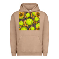 Pigment Burro tennis ball with sunflower and racket Urban Hoodie - BarkalooDesign