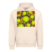 Sandshell tennis ball with sunflower and racket Urban Hoodie - BarkalooDesign