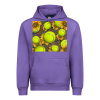 Tulip tennis ball with sunflower and racket Urban Hoodie - BarkalooDesign