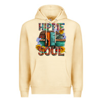 Pina Colada hippie soul with caravan and flowers Premium Hoodie - Artiststas