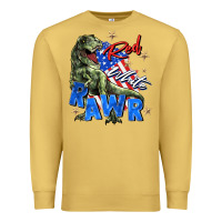 Antique Gold red white rawr Premium Sweatshirt - Zillion Design Studio